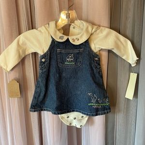 Oshkosh Baby jumper and polo set size 3/6 moths NWT